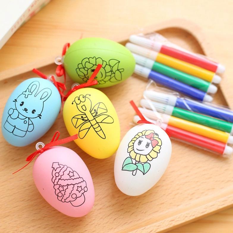 Trứng nhân tạo vẽ trang trí thủ công cho sinh nhật trẻ em
