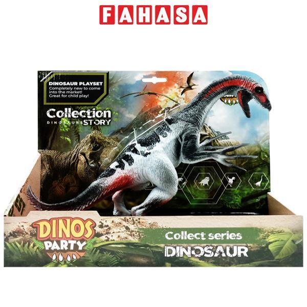 Đồ Chơi Mô Hình Khủng Long Therizinosaurus - Dinos Party BG6005A-2 - Xám Trắng