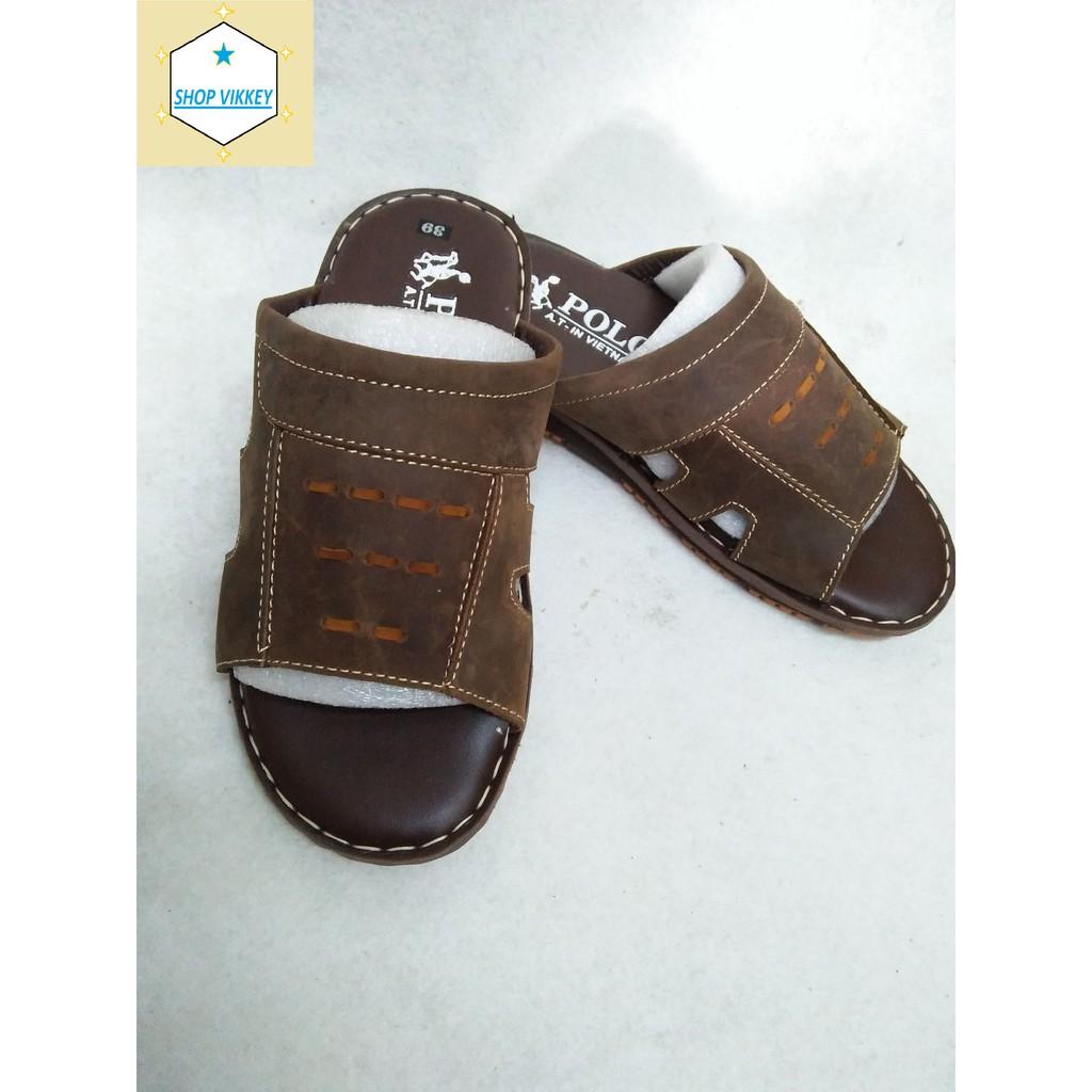 Dép da nam cao cấp phiên bản 2021 ms 023