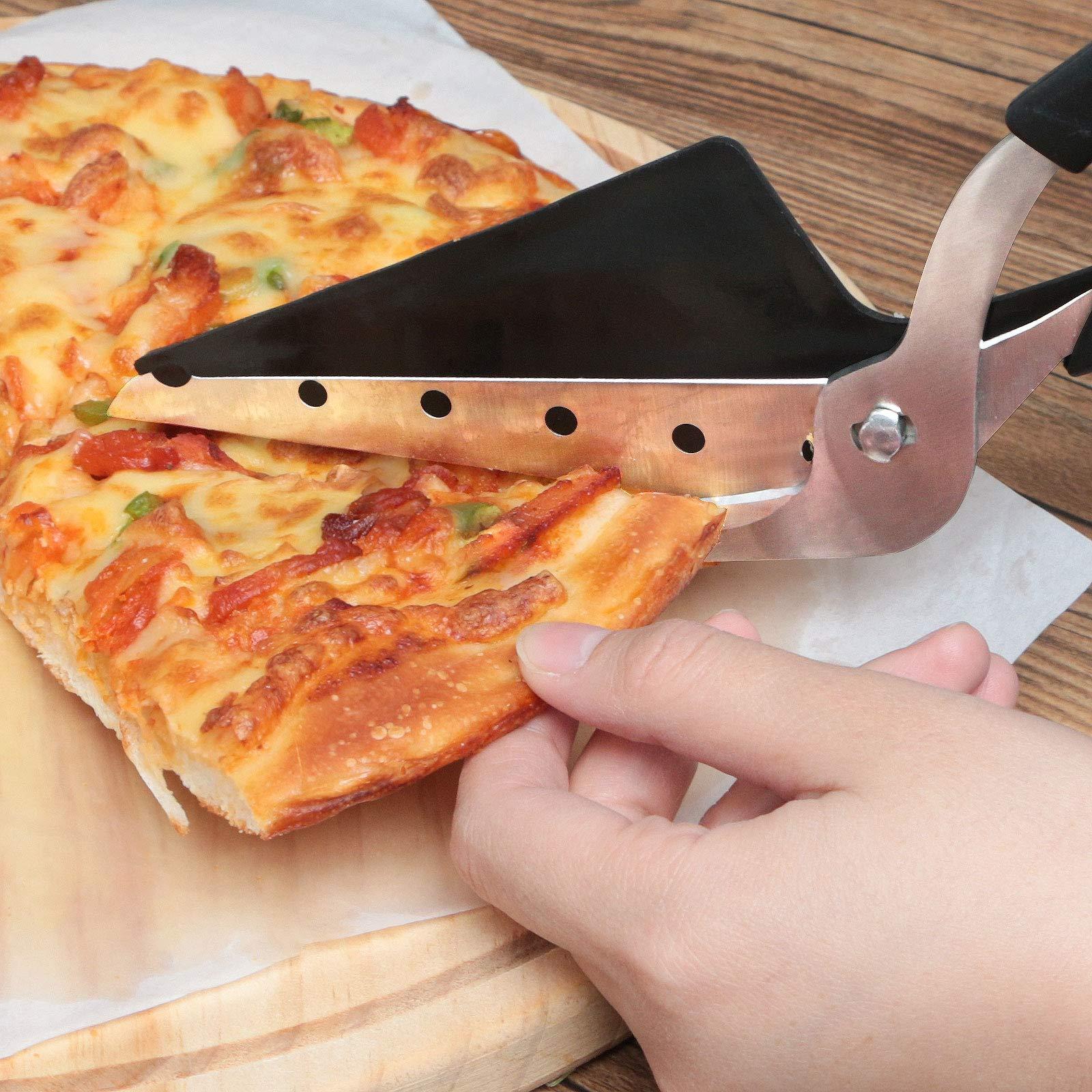Kéo Cắt Pizza, Dao Cắt Pizza Bằng Xẻng Thực Phẩm Bằng Thép Không Gỉ Sắc Nét