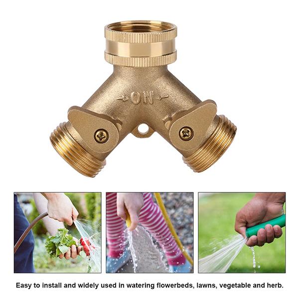 Đầu nối vòi 3/4 Đầu nối vòi hình chữ Y Bộ chuyển đổi vòi 2 chiều bằng đồng thau