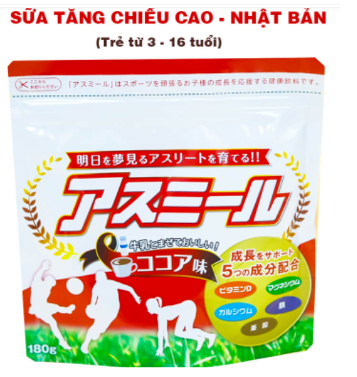 Sữa Asumiru Phát Triển Chiều Cao - tặng kèm chú chuồn chuồn tre dễ thương cho bé