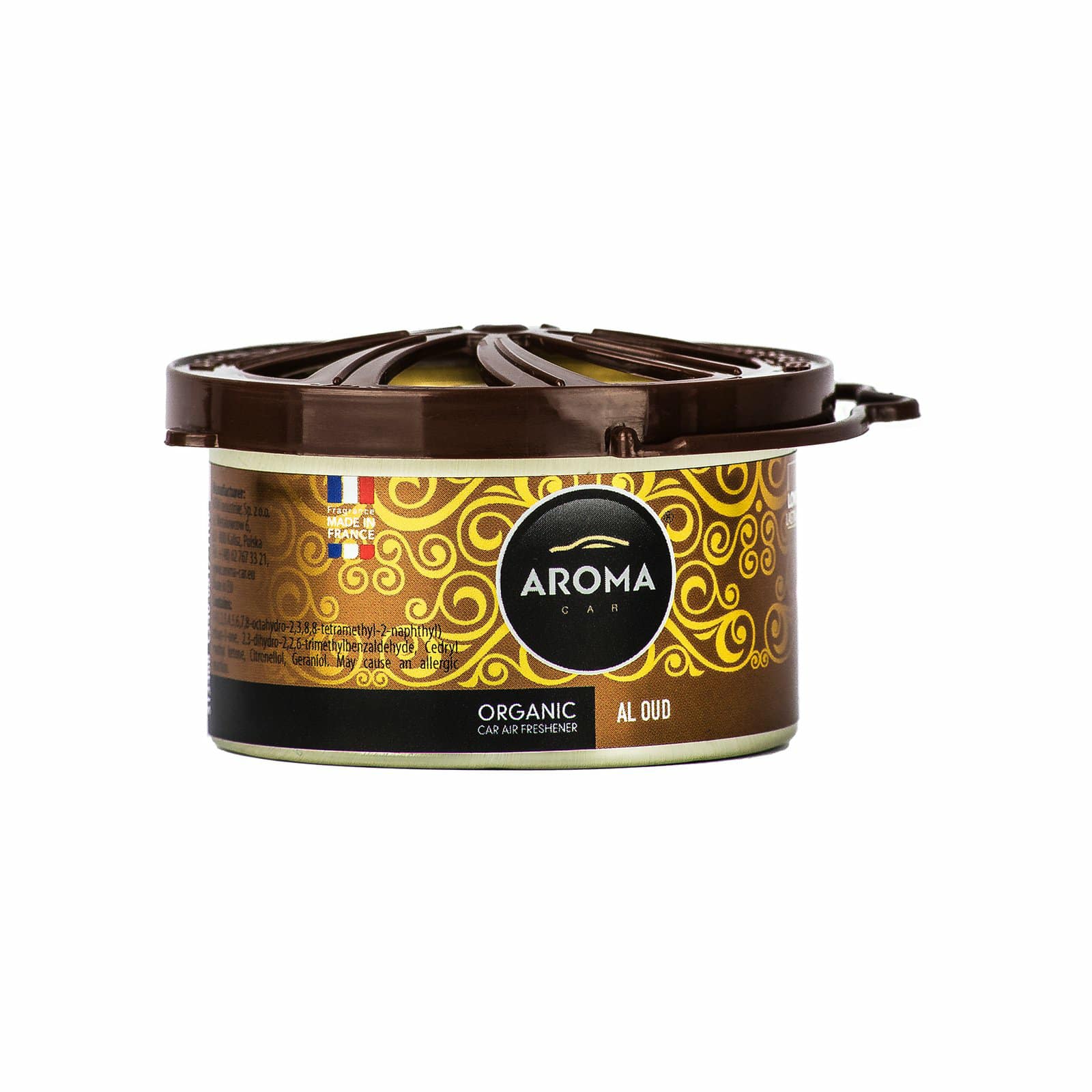 Sáp thơm ô tô Aroma Car Organic 40g - Al Oud (gỗ trầm hương)