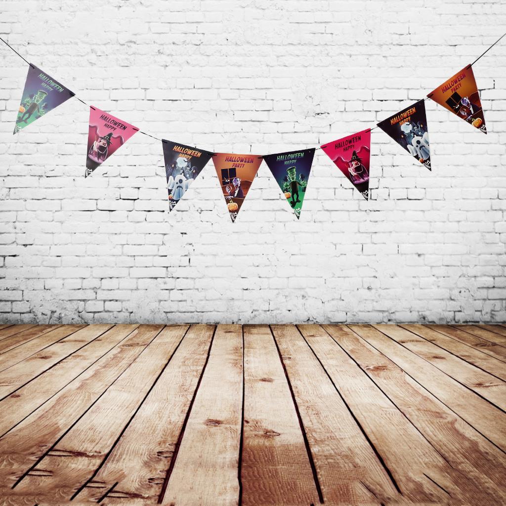 Halloween Party Bunting Banner Pennant Garland Party Hanging Decoration