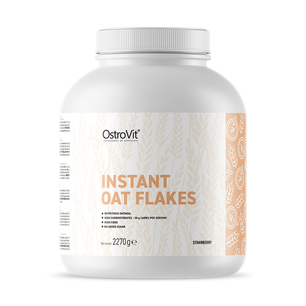 Bột Yến Mạch Uống Liền OstroVit Instant Oat Flakes 2.27KG (45 Lần Dùng) Bổ Sung Calo, Protein, Carb và Chất Xơ