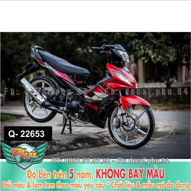 Tem rời Exciter 135 đỏ đen