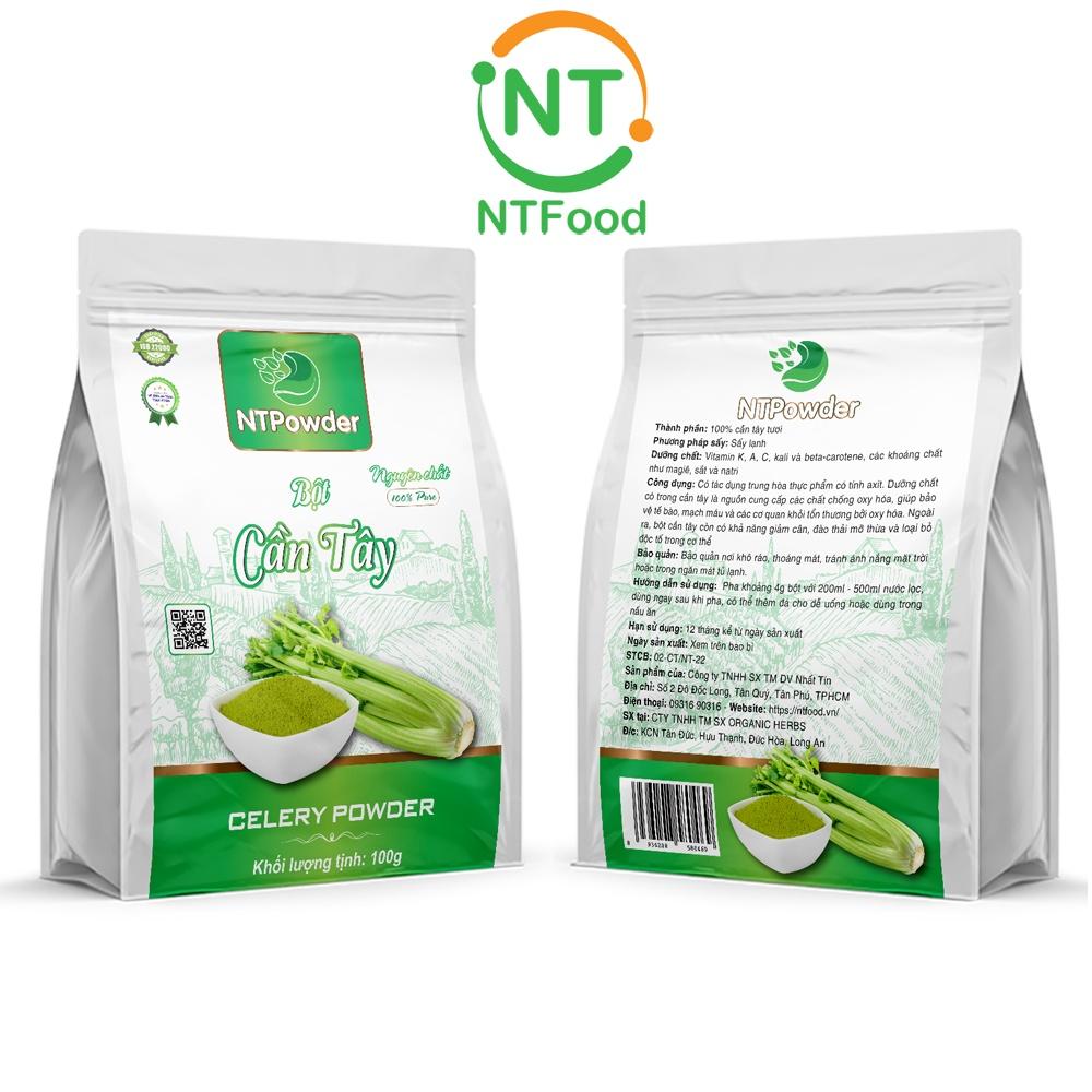 Bột cần tây sấy lạnh nguyên chất NTPowder 100Gr - Nhất Tín Food