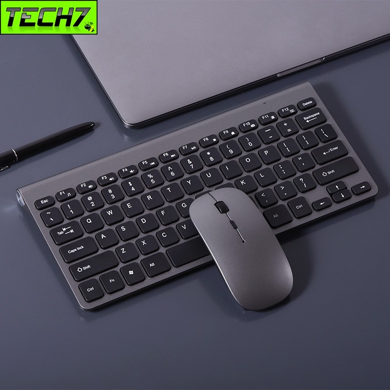 Bàn Phím Chuột không dây Tech7 nhỏ gọn cho máy tính , Laptop hàng nhập khẩu