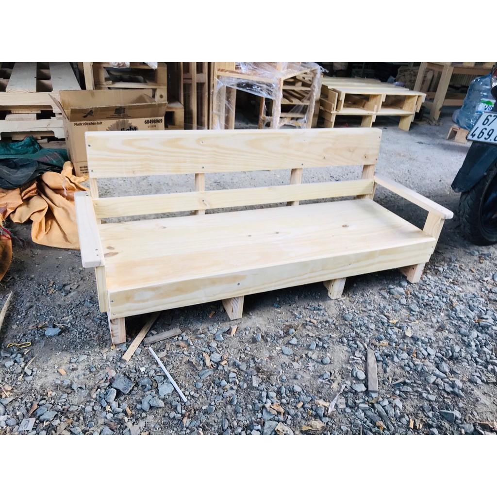 Ghế Sofa Gỗ, Ghế sofa pallet, Size 130x40x20cm