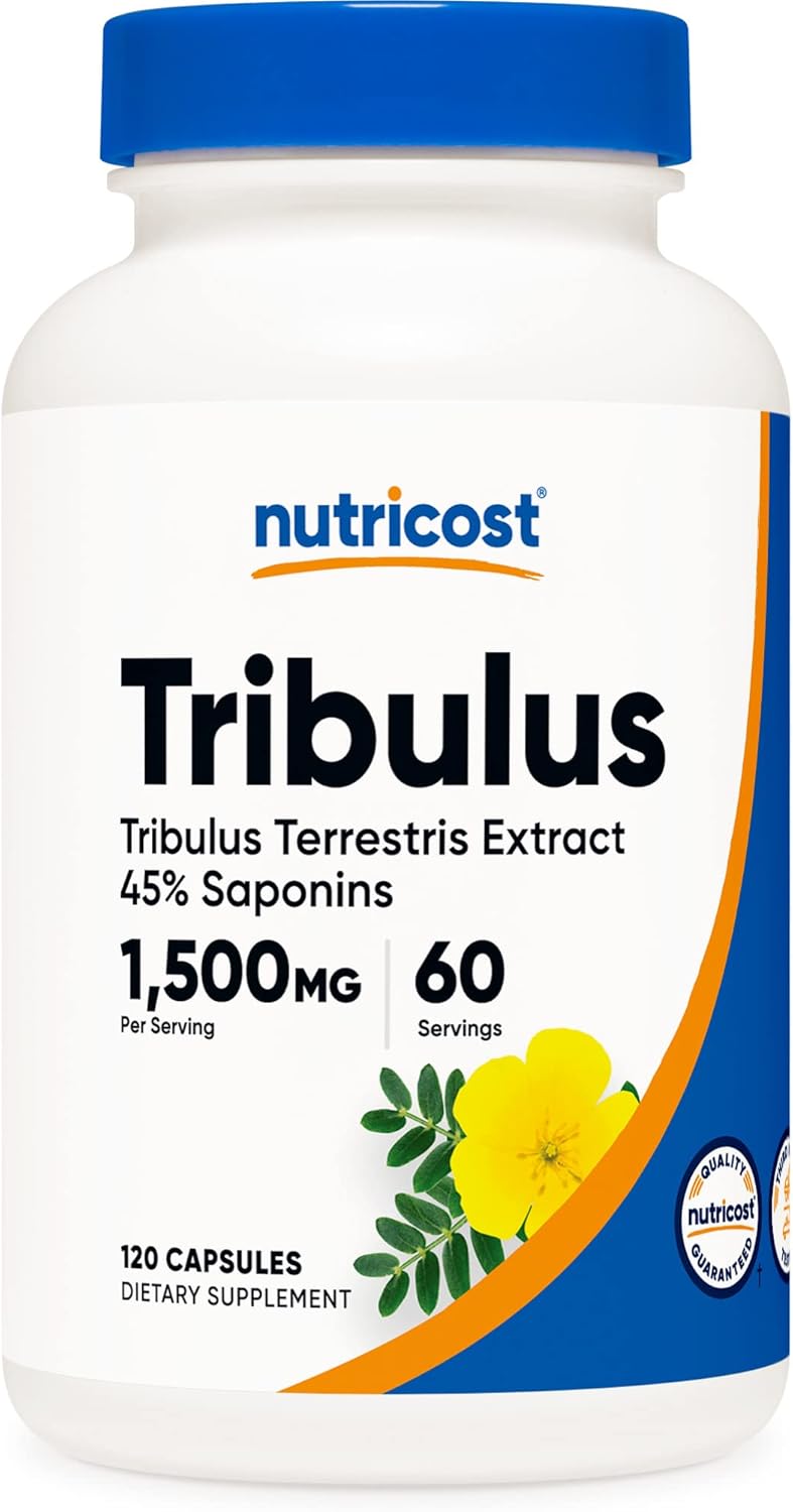 Nutricost Tribulus Terrestris Extract 1500mg (120 -240 viên) Hỗ Trợ Sức Khỏe Nam Giới Tăng Cường Testosterone Hiệu Quả