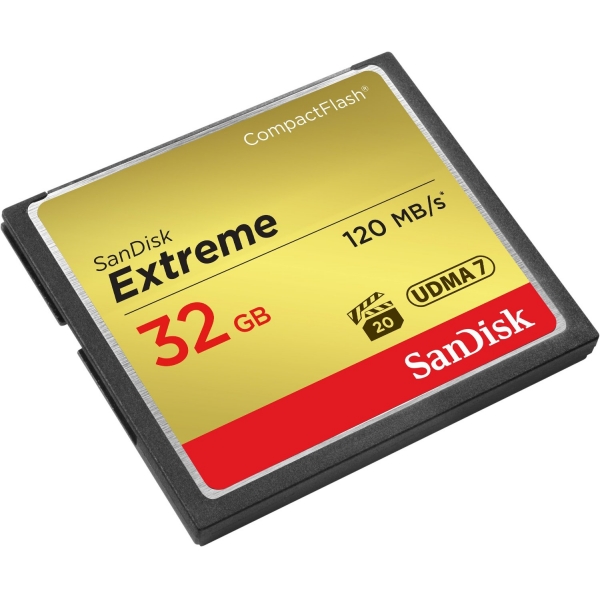 Thẻ Nhớ CompactFlash (CF) SanDisk Extreme 32GB 800X SDCFXSB-032G - Hàng Nhập Khẩu