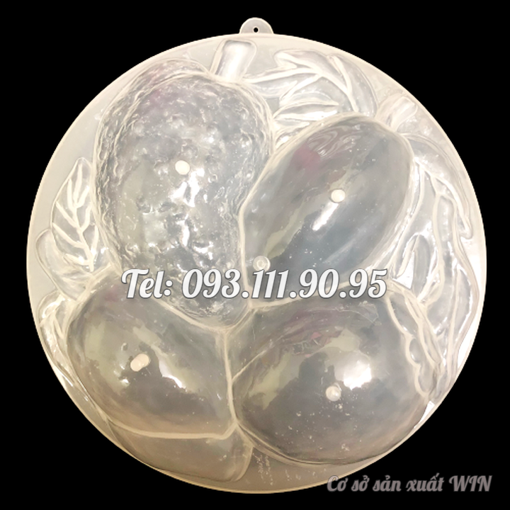 Khuôn rau câu sinh nhật, cưới hỏi trái cây – Khuôn hình tròn loại 20 cm - Mã số 1487