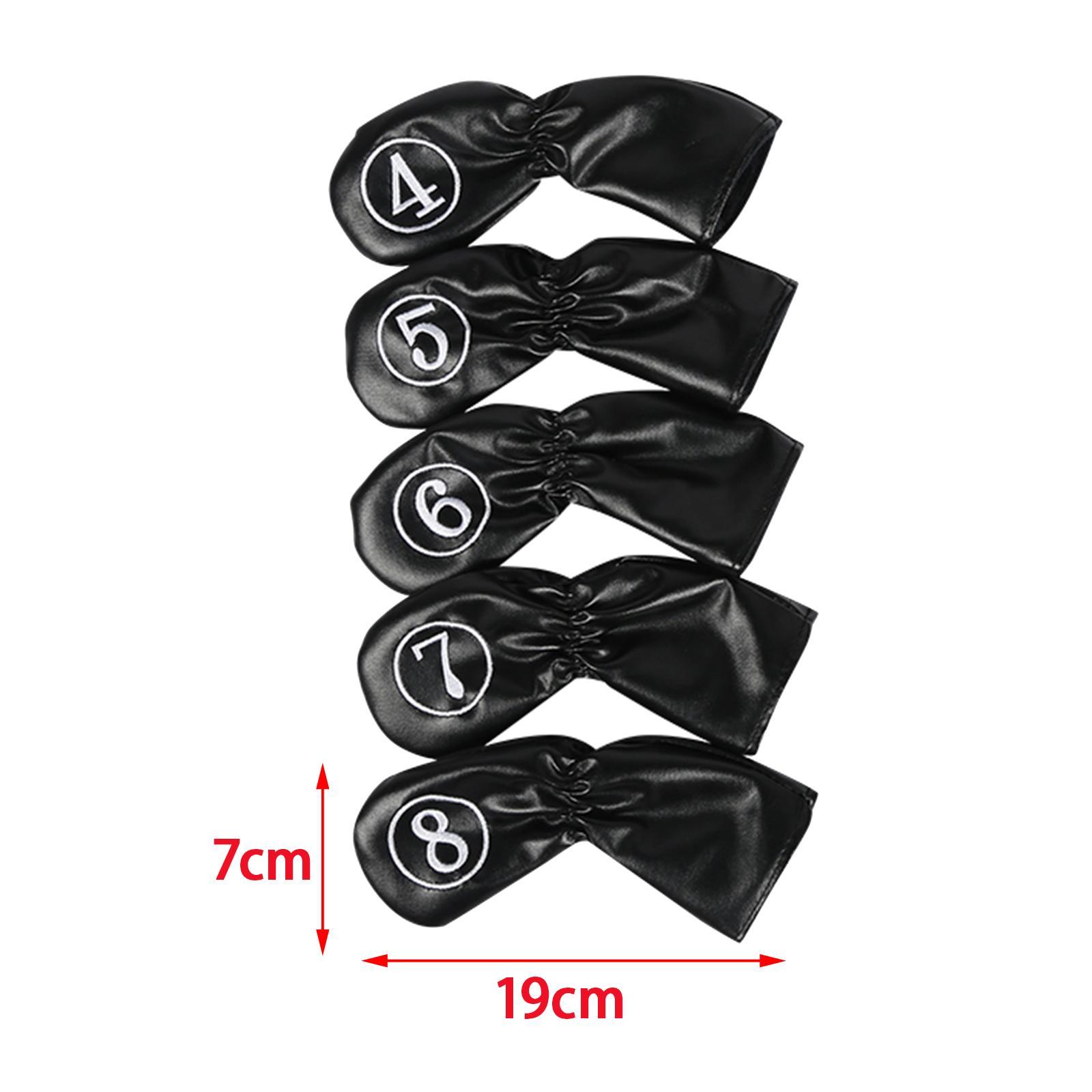 10x Golf Iron Covers Set Protector Golf Wedges Headcovers Golf Club Headcovers with Number Tags for Display Golfer Putters Golfers Women Men