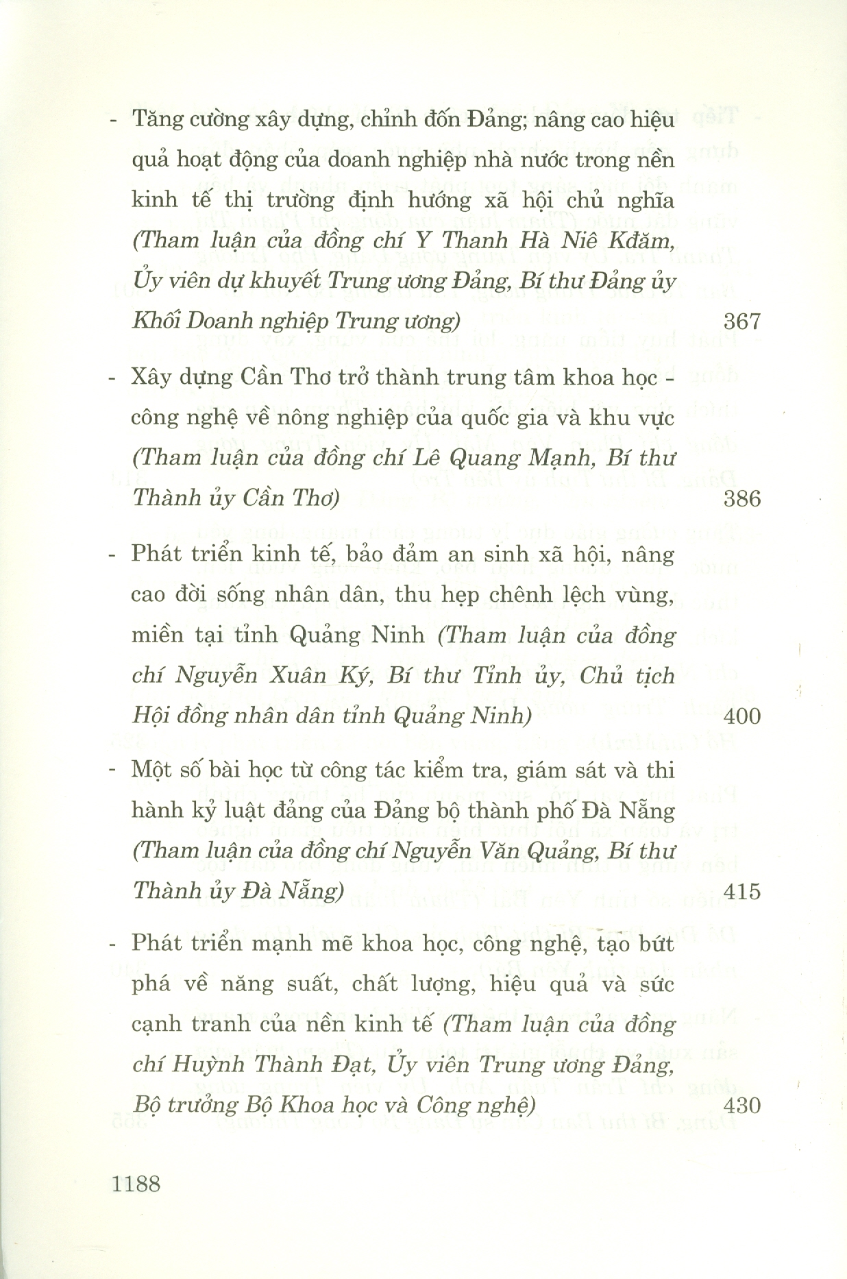 Tham Luận Đại Hội Đại Biểu Toàn Quốc Lần Thứ XIII