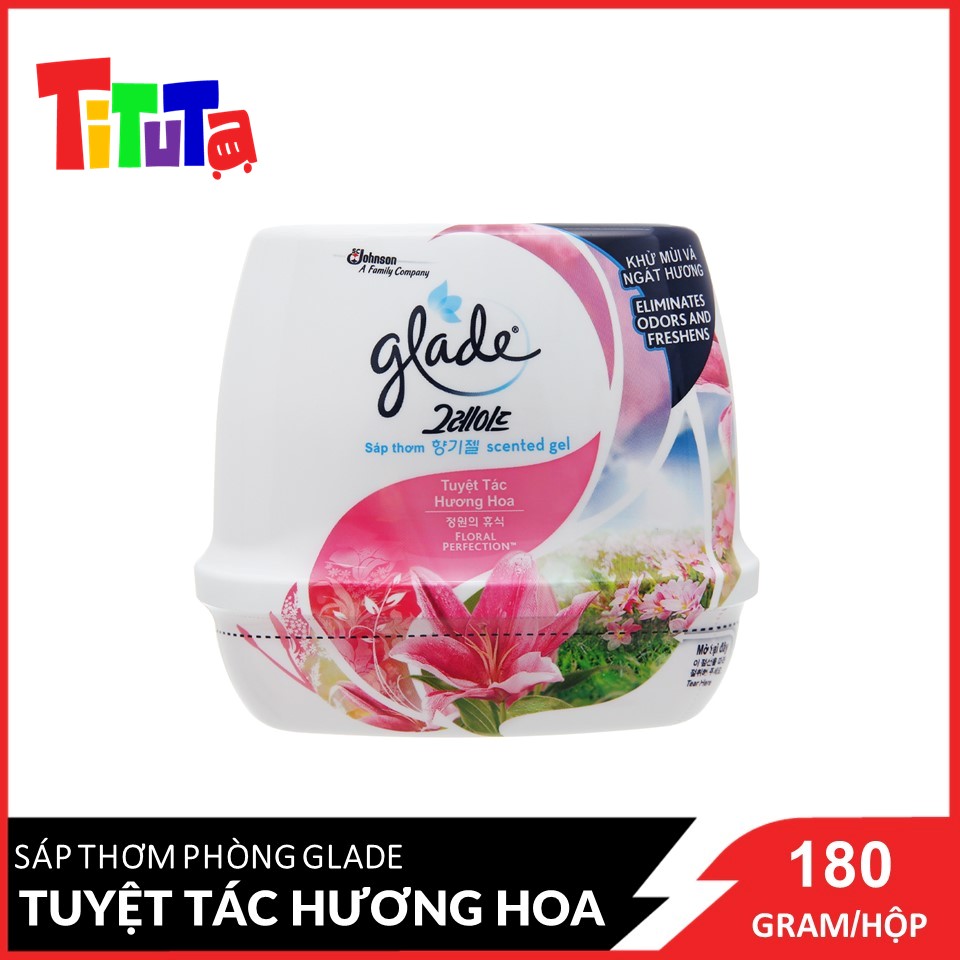 Hình ảnh Sáp Thơm Glade Tuyệt Tác Hương Hoa 180g