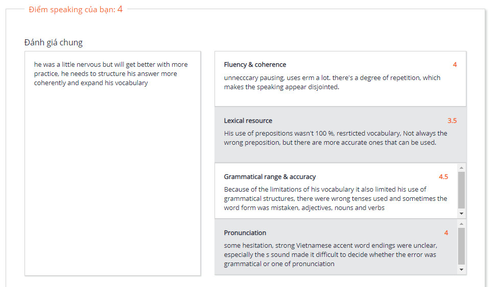 Gói thi thử IELTS online 4 kỹ năng