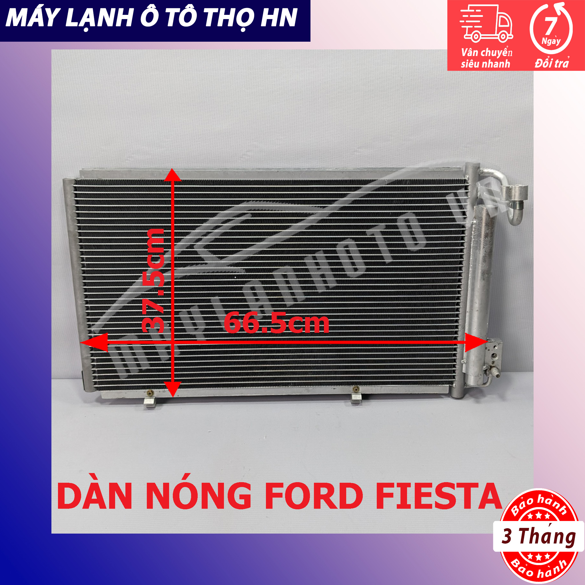 Dàn (giàn) nóng Ford Fiesta 2012 Hàng xịn Thái Lan (hàng chính hãng nhập khẩu trực tiếp)