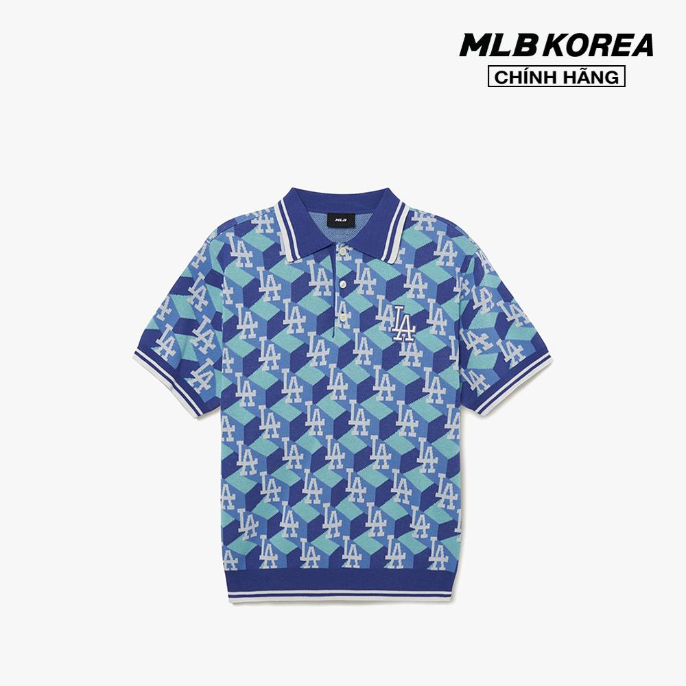 MLB - Áo polo unisex tay ngắn Cube Monogram All Over 3AKPM0533
