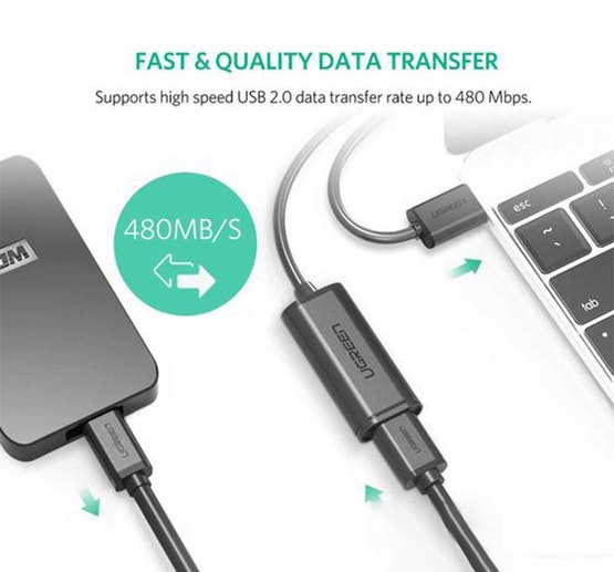 Cáp Nối Dài Ugreen USB 2.0 10326 - Hàng Chính Hãng