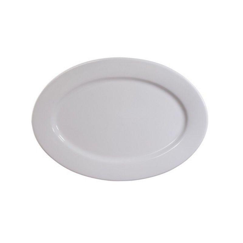 Đĩa nhựa phíp trắng bầu dục loại dày đẹp đủ size