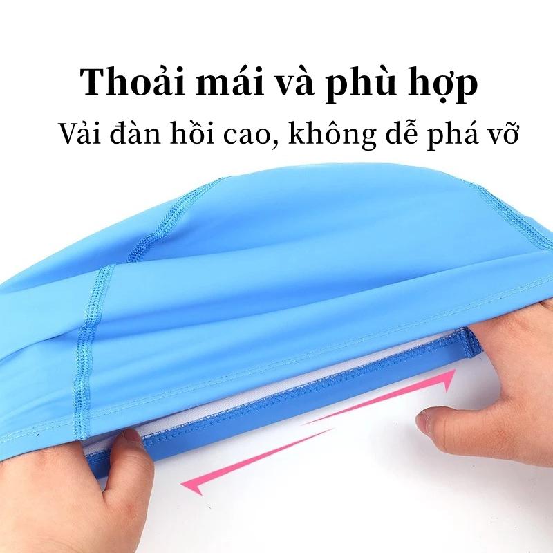 Nón Mũ Bơi Người Lớn,Mũ bơi người lớn nam,nữ,Mũ Bơi Bằng Vải Spandex,Không thấm nước,Chất liệu silicone cao cấp