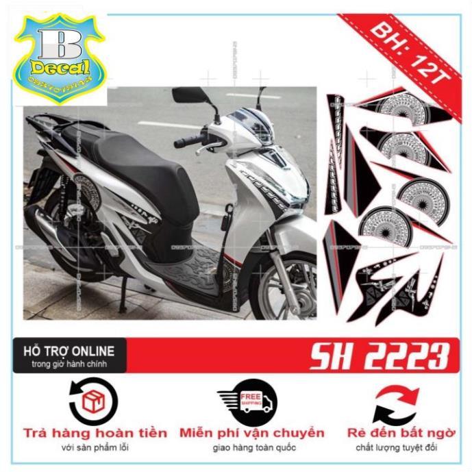 Tem rời dành cho TRỐNG ĐỒNG SH 2020 DÁN XE TRẮNG