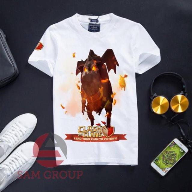 VHL Store Áo Clash of Clans màu trắng chất cotton cực mát - King Queen VHL Store