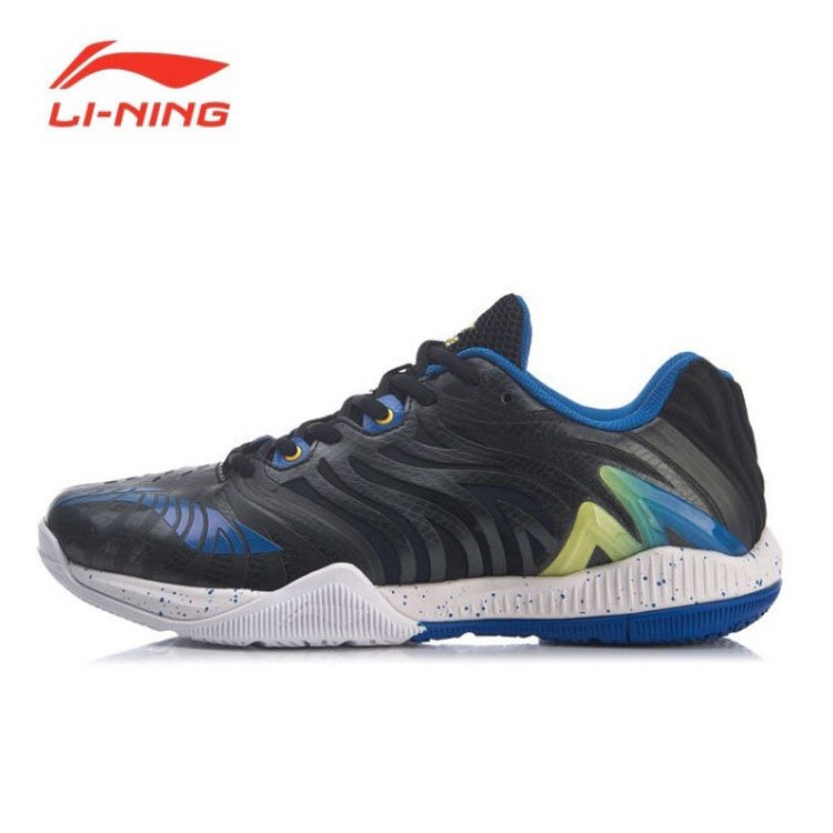 Giày cầu lông Lining AYAR003-3 chính hãng dành cho nam, đế đàn hồi siêu bền - Tặng tất thể thao Bendu