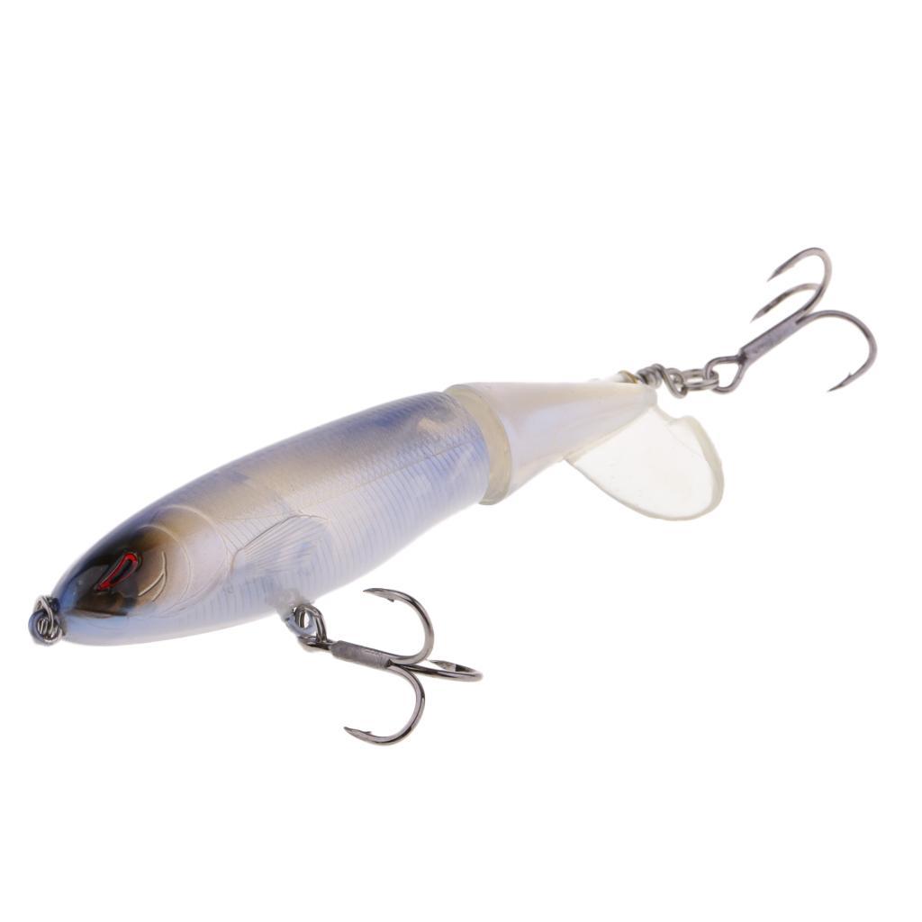 2pcs Whopper Popper Fishing Lures Topwater Floating Hard Bait 10cm 13.2g