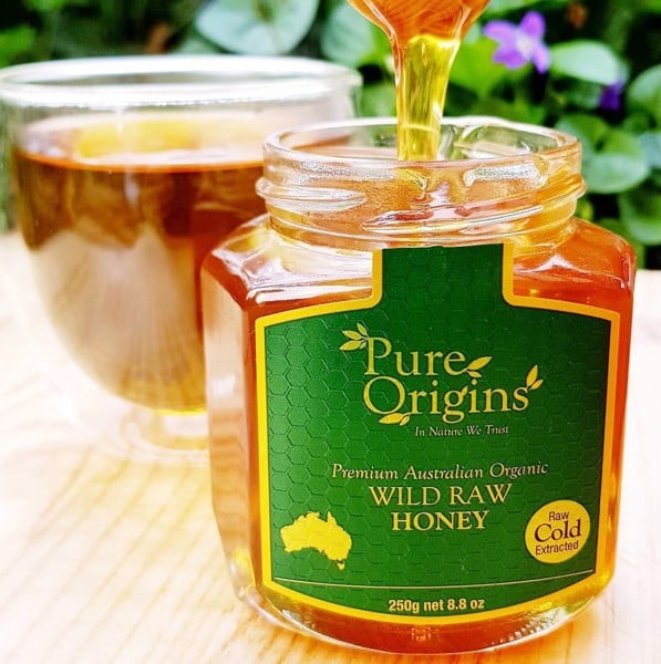 Mật ong Organic Wild Raw chính hãng Úc hiệu Pure Origins loại 500g