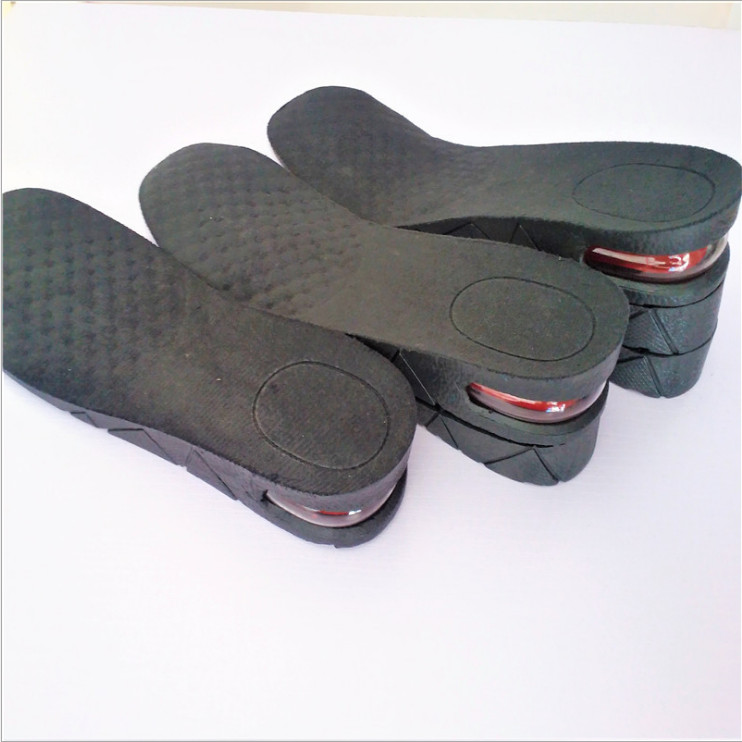 Hình ảnh Độn giày silicon đệm khí êm chân 3 lớp, lót giày cả bàn tăng chiều cao 7cm siêu tiện ích, mã DG3L - màu ĐEN