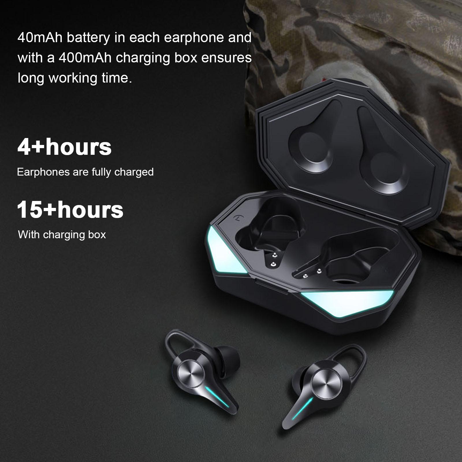 Tai nghe Bluetooth K5 TWS chơi game 45ms không dây âm thanh nổi 9D Hifi