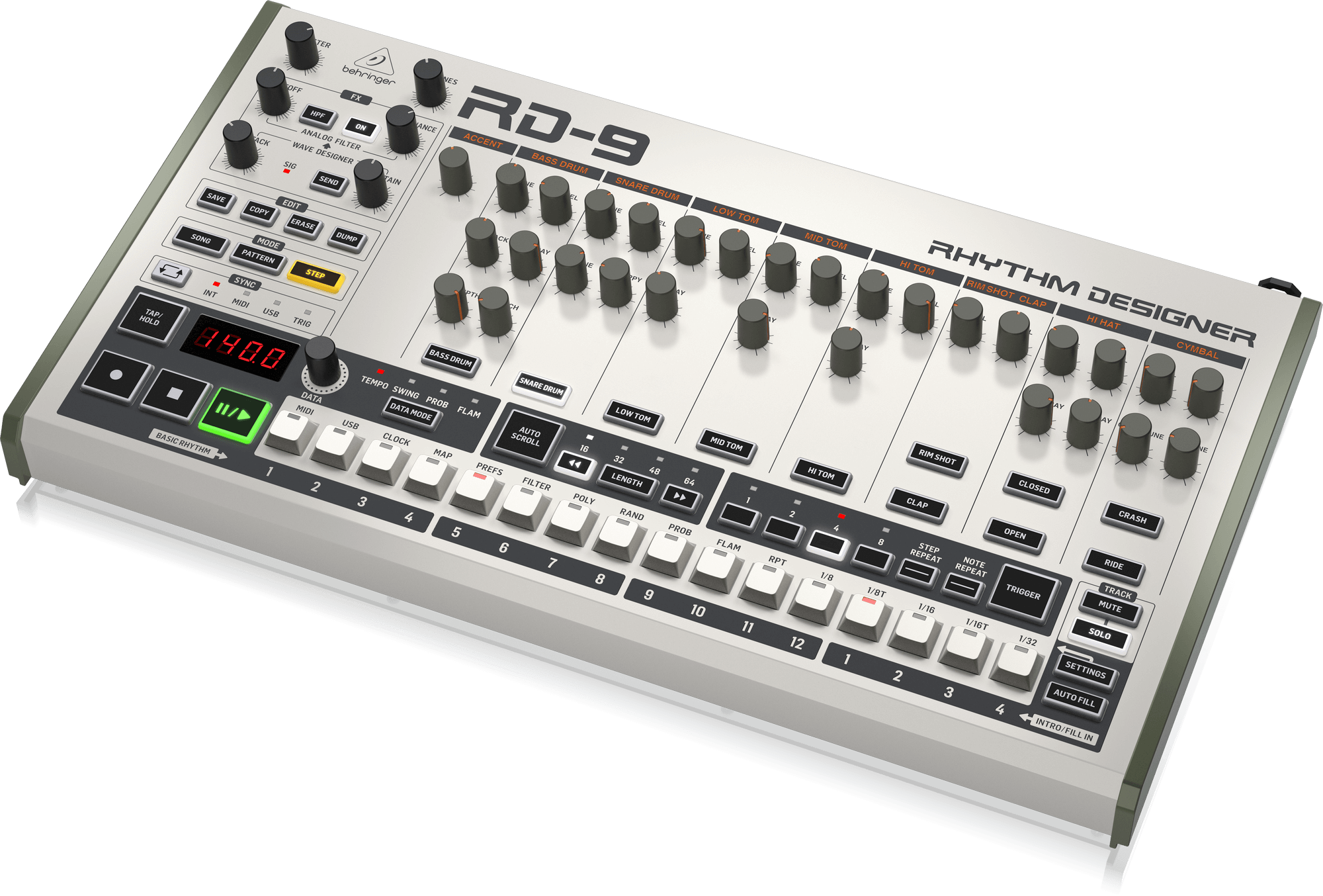 RHYTHM DESIGNER RD-9 Drum Machines-Hàng Chính Hãng