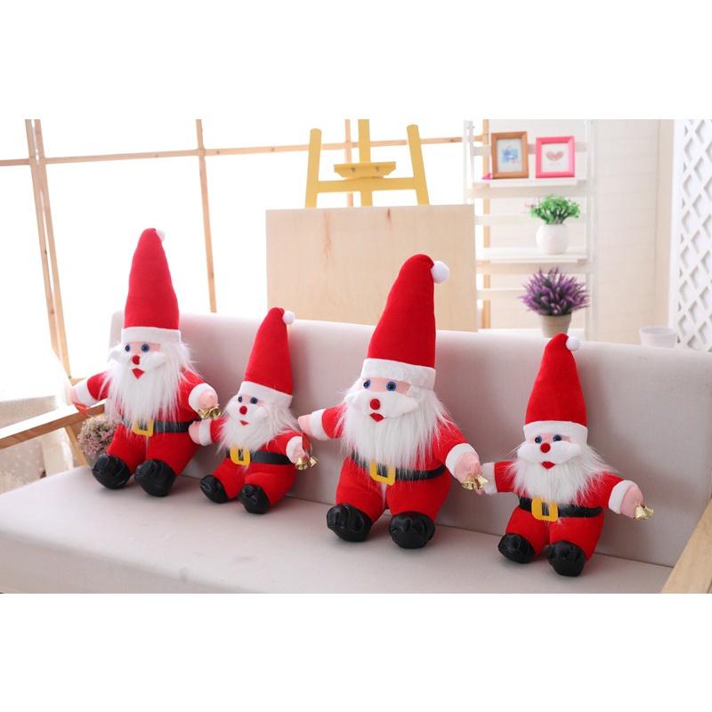 Gấu Bông Hình Ông Già Noel Đội Mũ 30cm