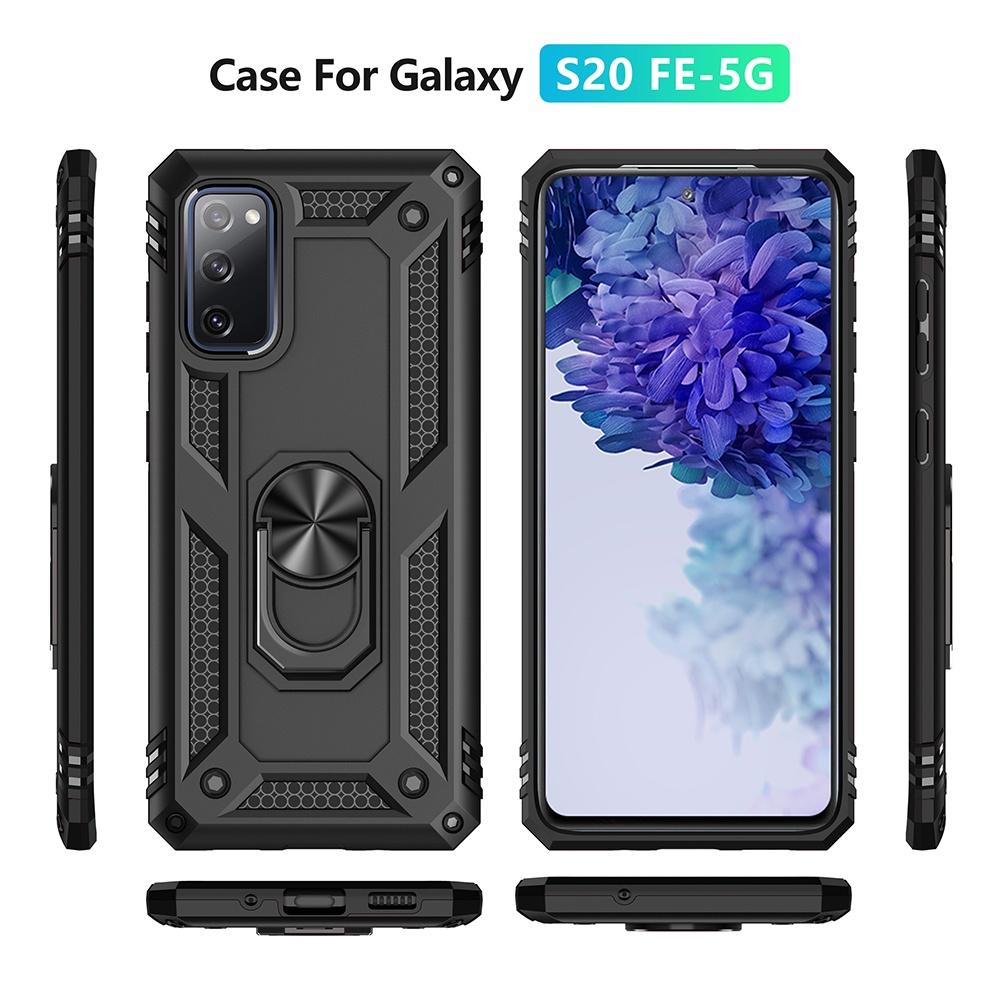 Ốp lưng cho Samsung S20 FE chống sốc 2 lớp kèm nhẫn iring làm giá đỡ