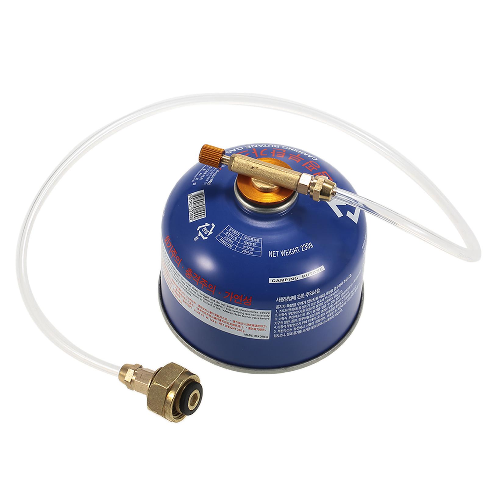 Outdoor Camping Gas Stove Refill Adapter LPG Cylinder Adapter Flat Tank Filling Adapter Convertor German Standard