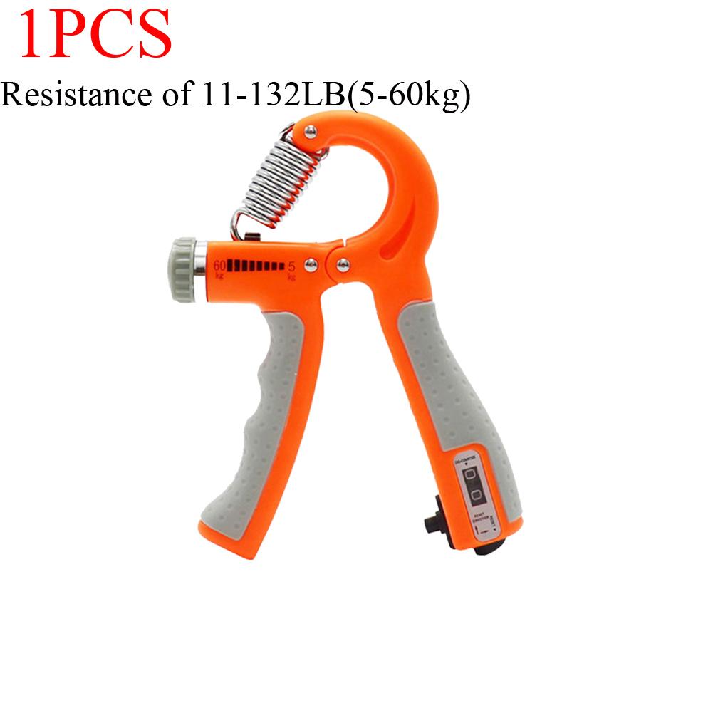 1/2pcs có thể đếm được sức mạnh sức mạnh tập thể dục tập thể dục có thể điều chỉnh thể thao thể thao tay nắm tay tay nắm ngón tay cái kẹp cổ tay Color: 2PCSS Orange