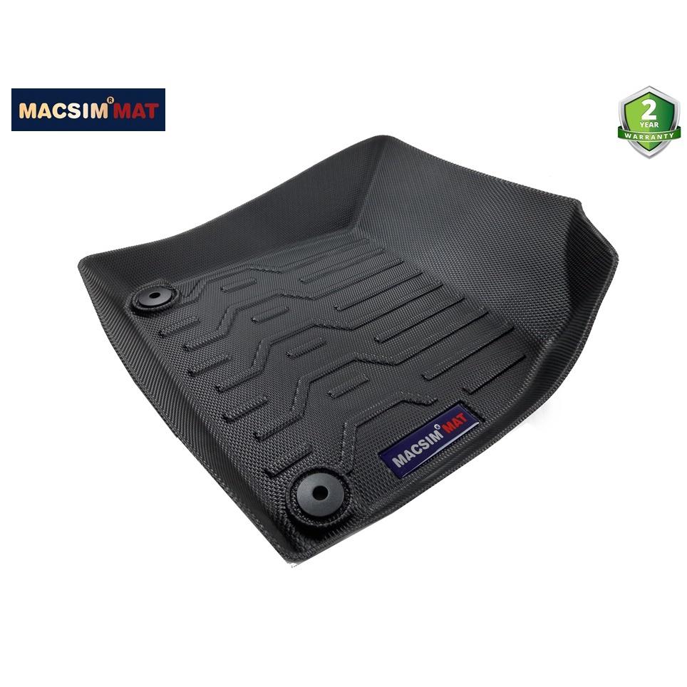 Thảm lót sàn xe ô tô Volvo XC90 2010-2019 Nhãn hiệu Macsim chất liệu nhựa TPV cao cấp màu đen nhám