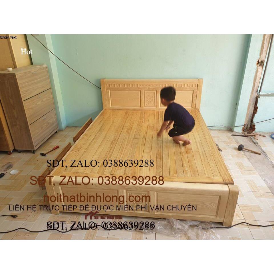 Giường ngủ gỗ sồi