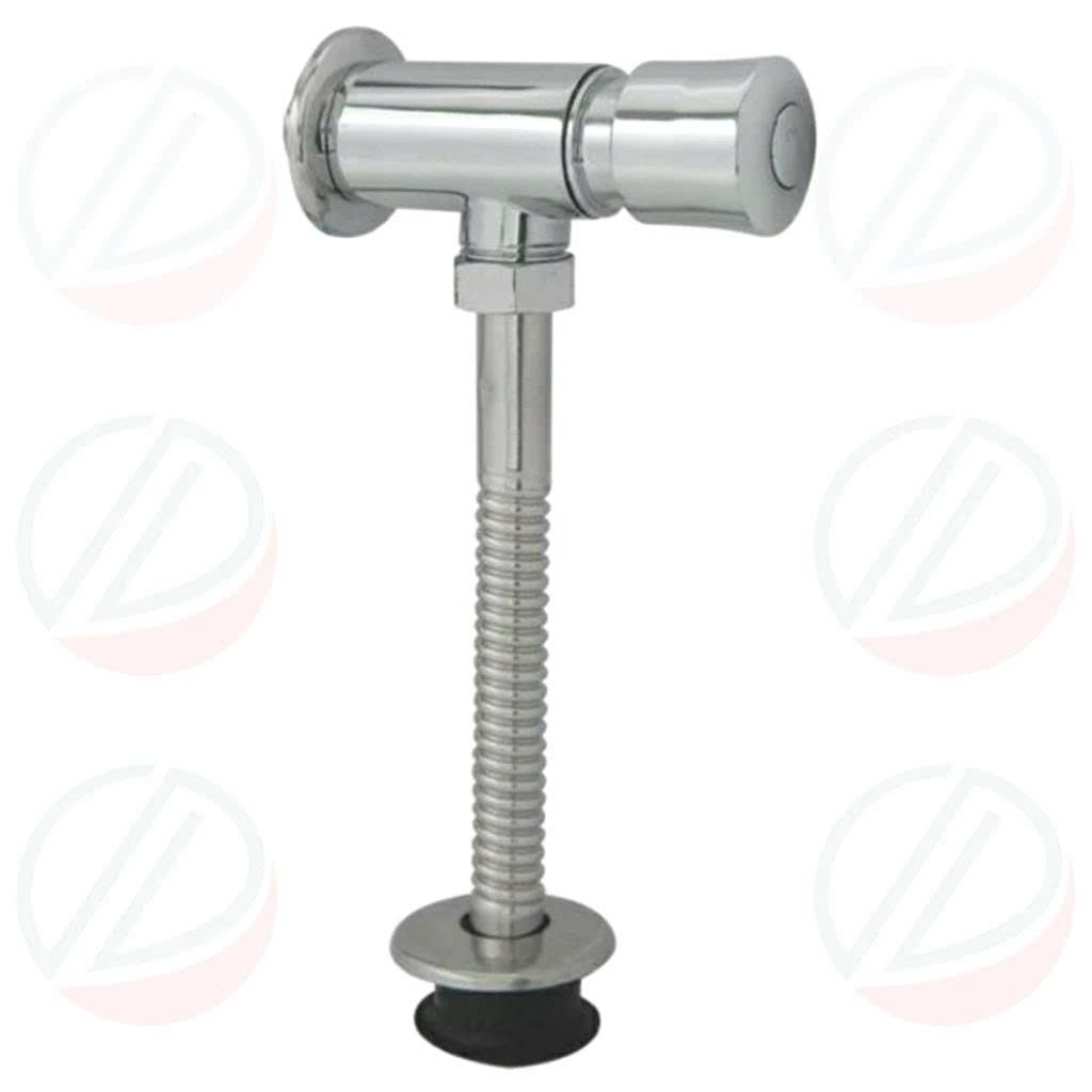 Van Bồn Tiểu Nam Xả Tiểu Nhấn Inox Phủ Crome Bóng - Kiểu ống xả thẳng, tự ngắt tiết kiệm nước