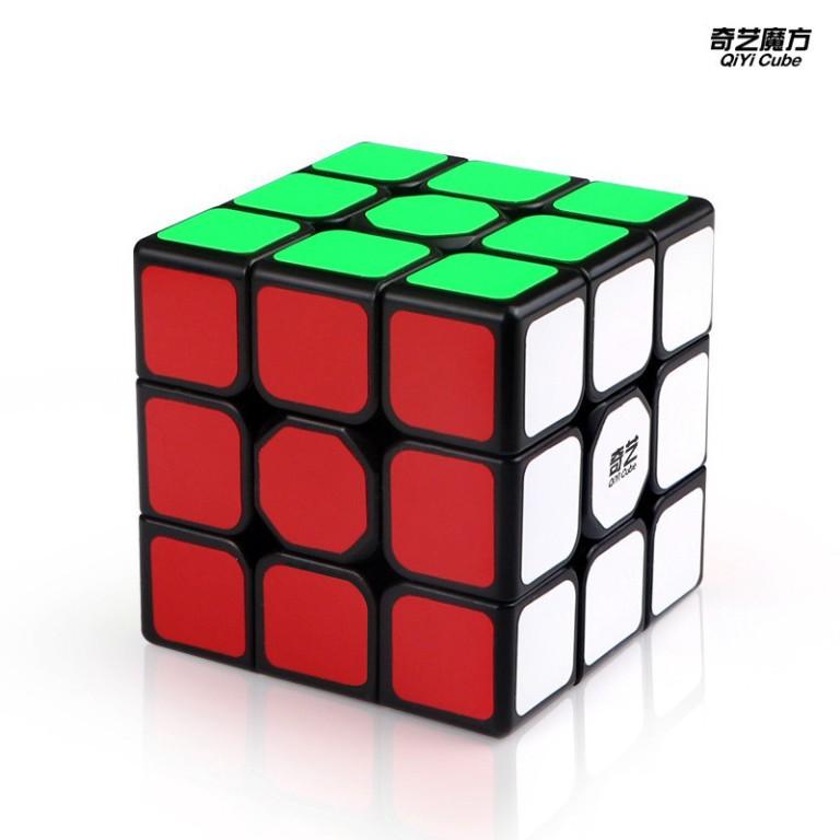 Combo 4 Khối Rubik Sticker Viền Đen Qiyi 2x2 3x3 Tam Giác 12 Mặt ( Megaminx. Pyraminx )