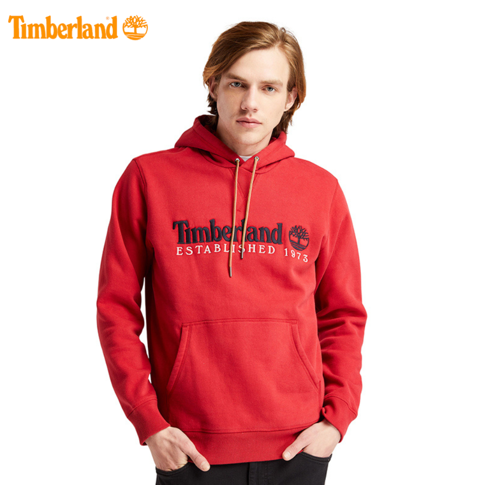 Original TIMBERLAND Áo Khoác Đông Nam Outdoor Heritage Linear Hoodie Sweatshirt Scarlet Sage TB0A2EZXRR