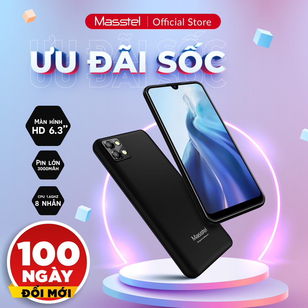 Điện thoại Masstel Hapi 30 4G Hàng Chính Hãng