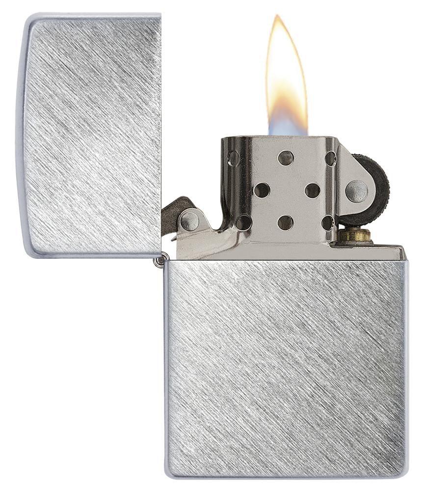 Bật Lửa Zippo Herringbone Sweep Brushed Chrome 24648