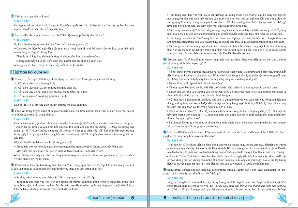 Sách - Hướng Dẫn Học Và Làm Bài Tập Ngữ Văn 8 - Biên soạn theo CT GDPT mới - Cánh Diều - ndbooks