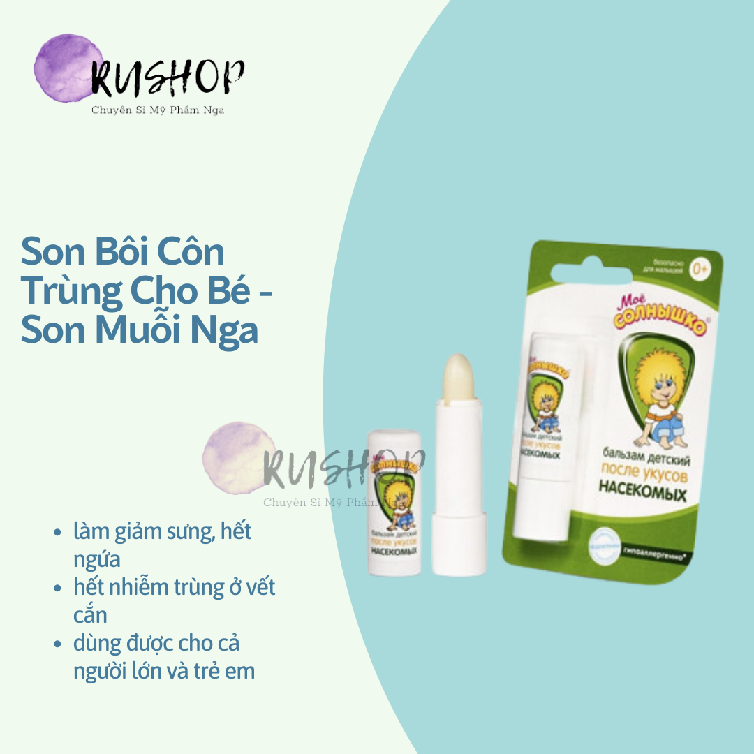 Son bôi côn trùng cho bé - Son muỗi Nga