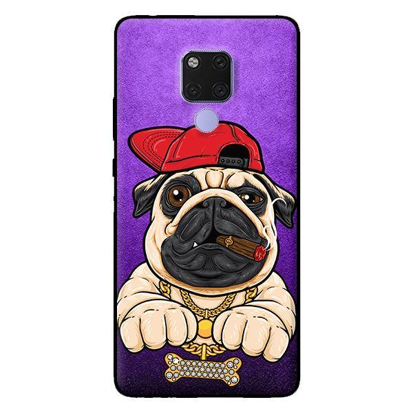 Ốp lưng in cho Huawei Mate 20 mẫu Pulldog Hiphop Nền Tím - Hàng chính hãng