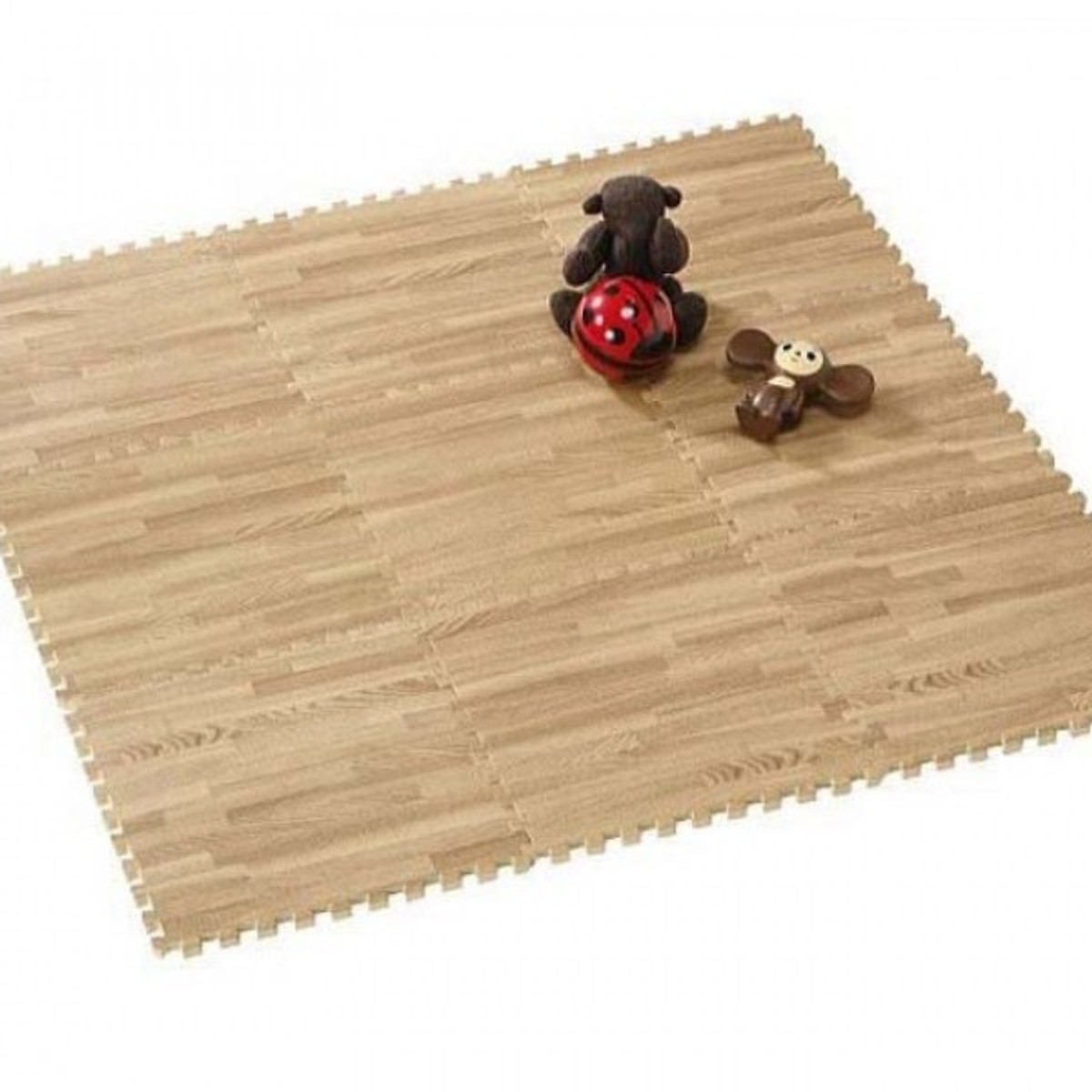 Bộ 9 Miếng thảm xốp vân gỗ lót sàn 42*42cm