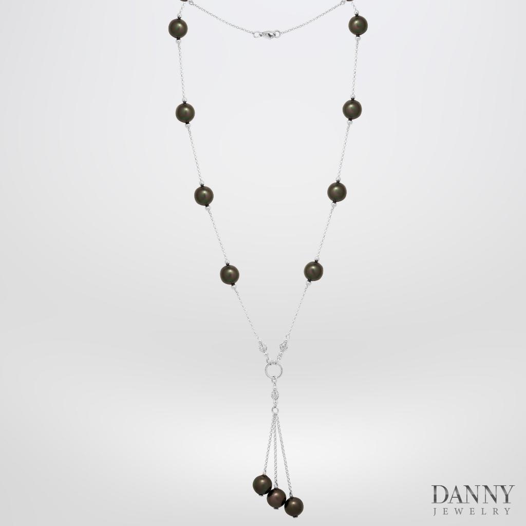 Dây Chuyền Bạc 925 Danny Jewelry Đính Ngọc Ốc D6235100004 Xi Rhodium