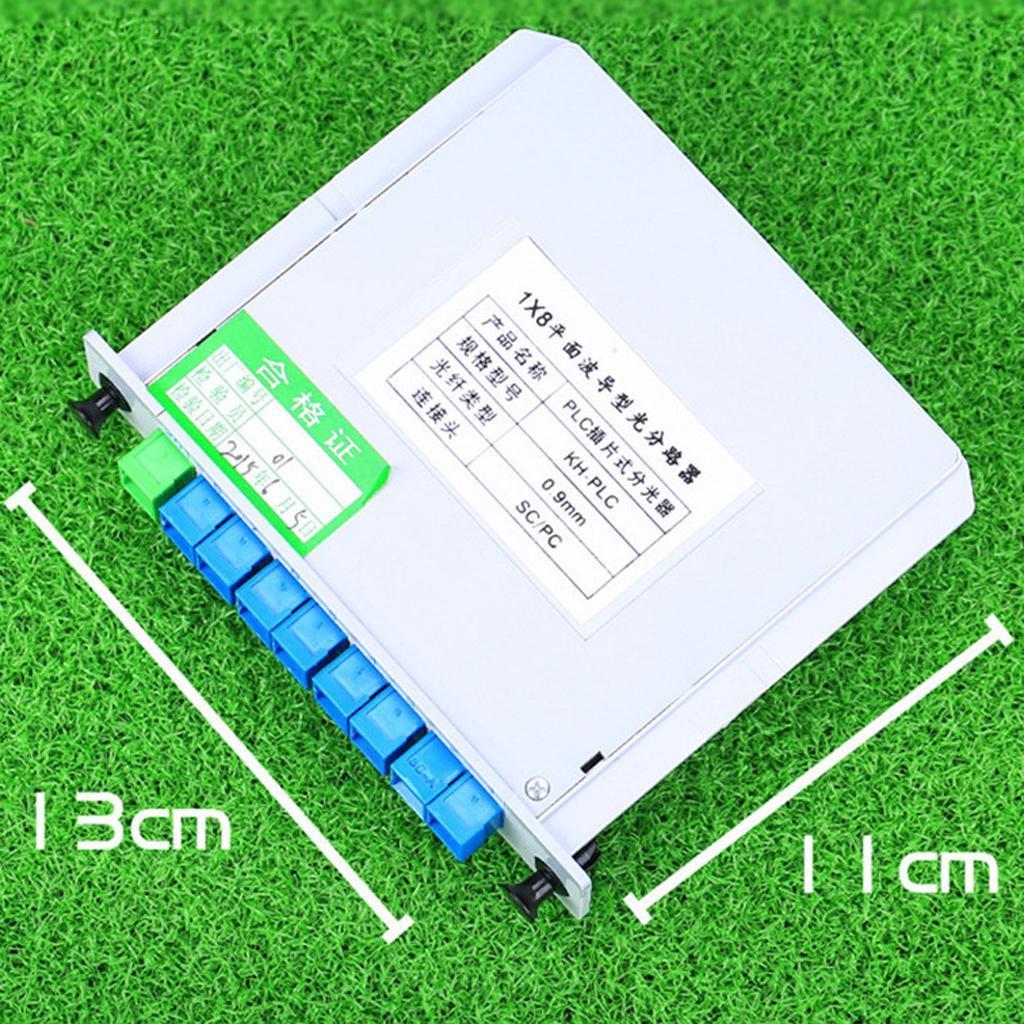 1 to 8 SC / UPC Interface Inserting PLC Fiber Optical FTTH Splitter